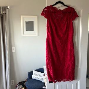 Red lace Tadashi cocktail dress